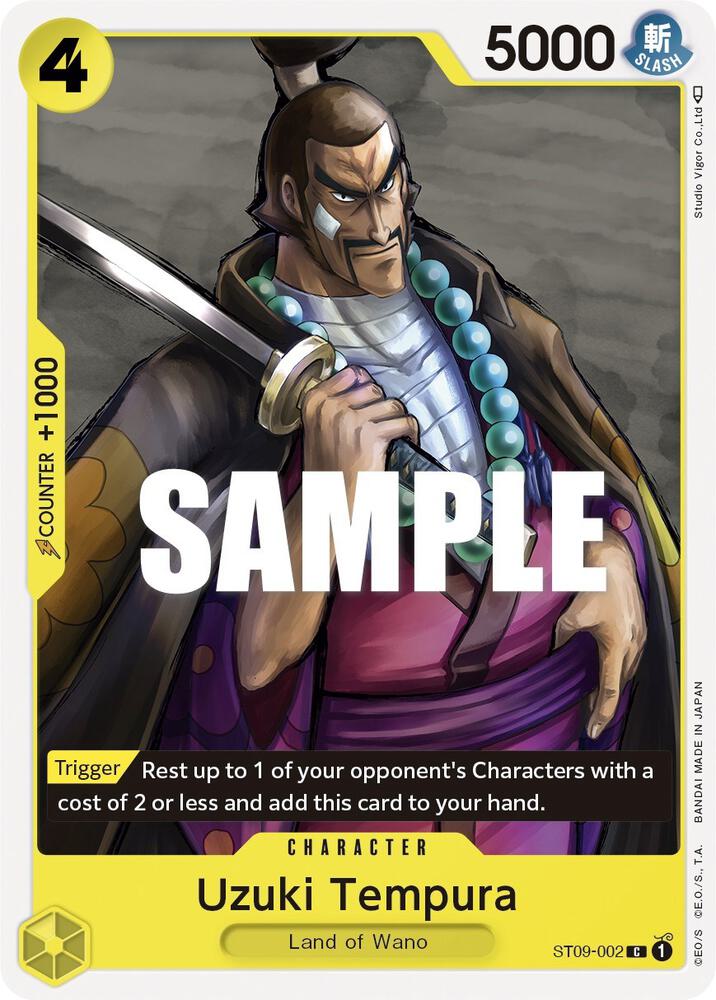 Uzuki Tempura ST09-002 card from Starter Deck 9: Yamato