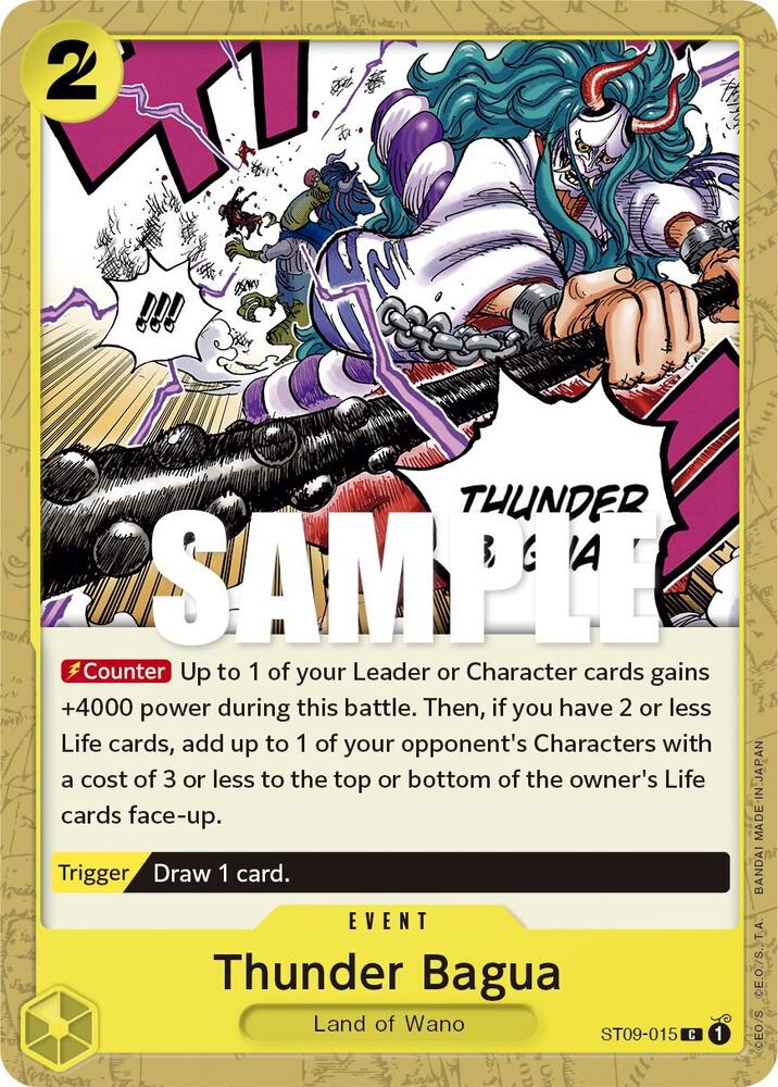 Thunder Bagua ST09-015 card from Starter Deck 9: Yamato