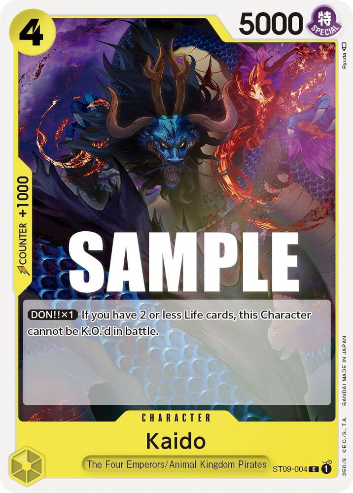 Kaido ST09-004 card from Starter Deck 9: Yamato