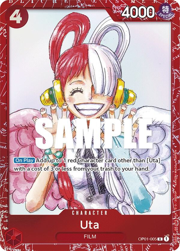 Uta (Premium Card Collection -ONE PIECE FILM RED Edition-) OP01-005 card from One Piece Promotion Cards