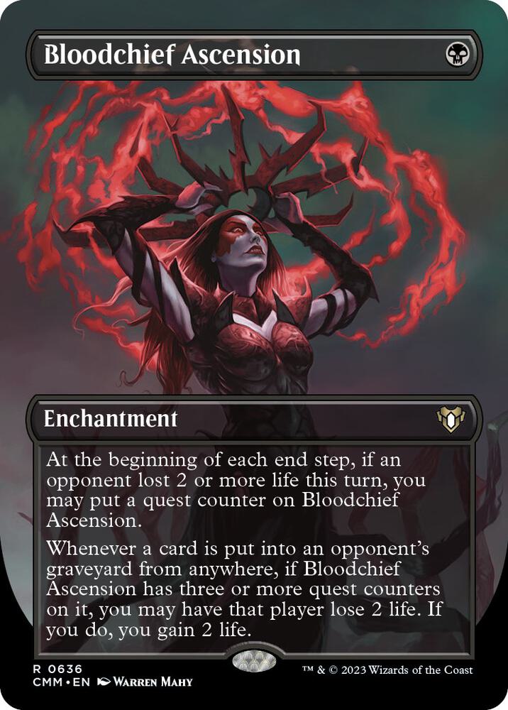 Bloodchief Ascension (Borderless) 636 card from Commander Masters
