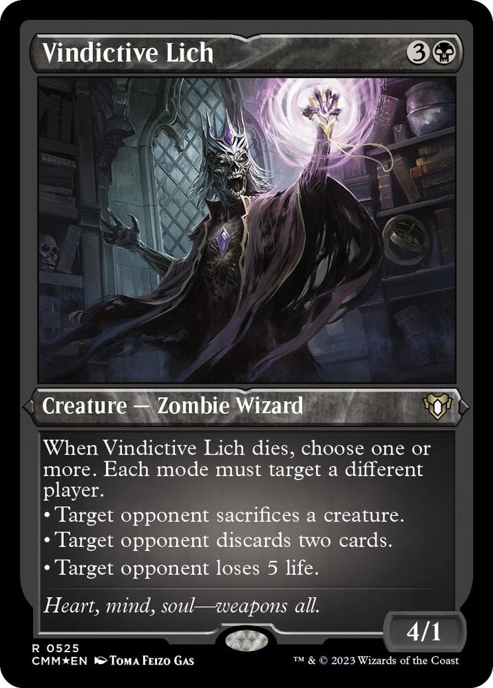 Vindictive Lich (Foil Etched) 525 card from Commander Masters