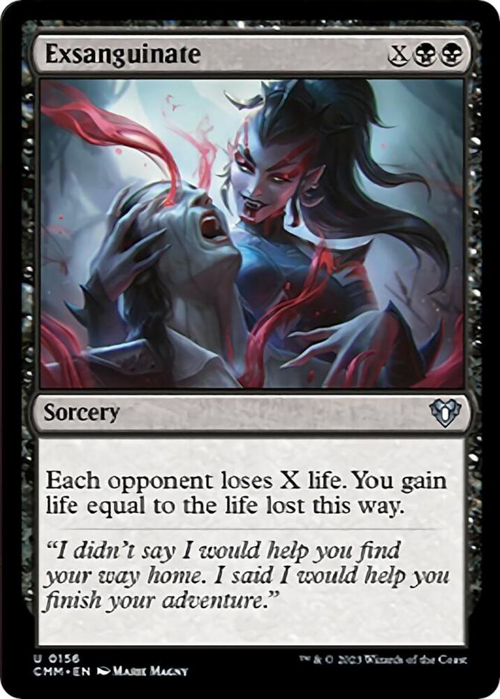 Exsanguinate 156 card from Commander Masters
