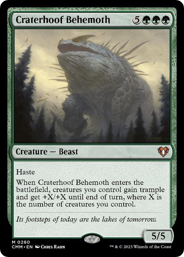 Craterhoof Behemoth 280 card from Commander Masters