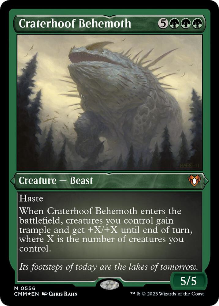 Craterhoof Behemoth (Foil Etched) 556 card from Commander Masters