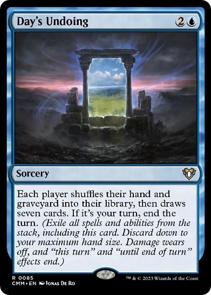 Day's Undoing 85 card from Commander Masters