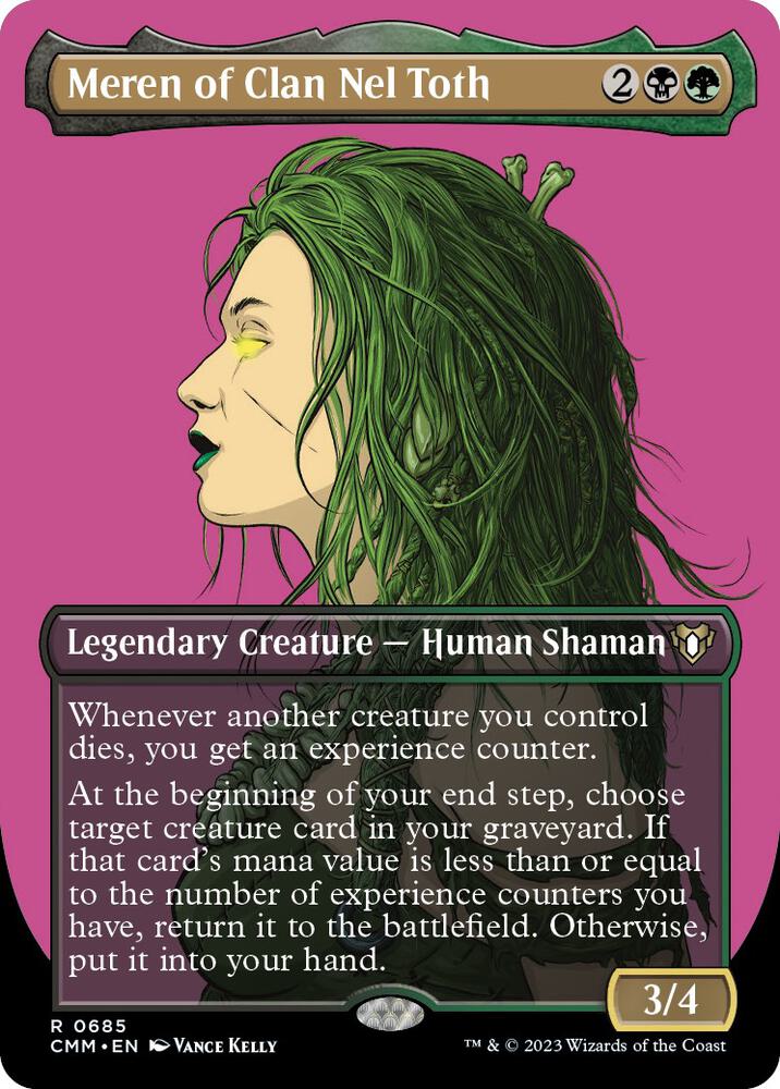 Meren of Clan Nel Toth (Borderless) 685 card from Commander Masters