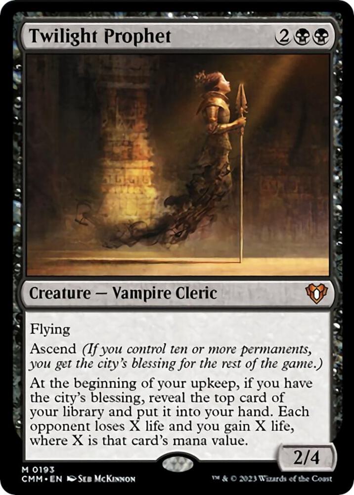 Twilight Prophet 193 card from Commander Masters