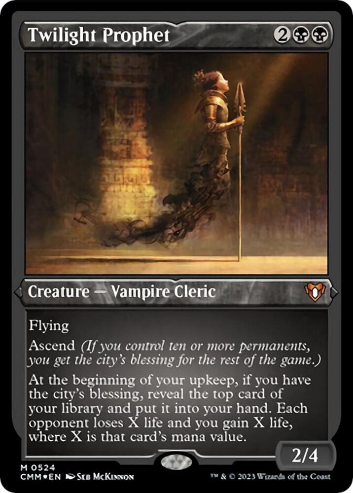 Twilight Prophet (Foil Etched) 524 card from Commander Masters