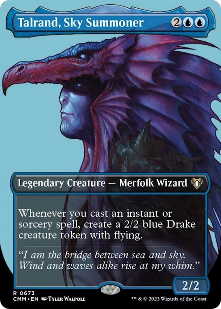 Talrand, Sky Summoner (Borderless) 673 card from Commander Masters