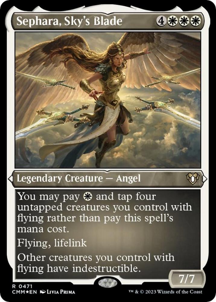 Sephara, Sky's Blade (Foil Etched) 471 card from Commander Masters