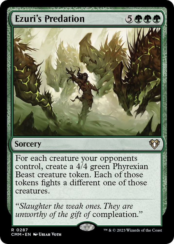 Ezuri's Predation 287 card from Commander Masters