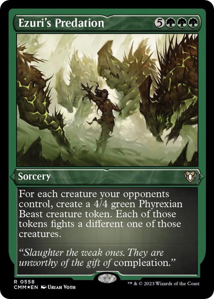 Ezuri's Predation (Foil Etched) 558 card from Commander Masters