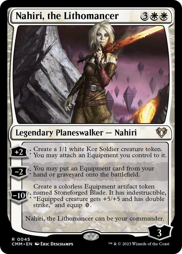 Nahiri, the Lithomancer 45 card from Commander Masters
