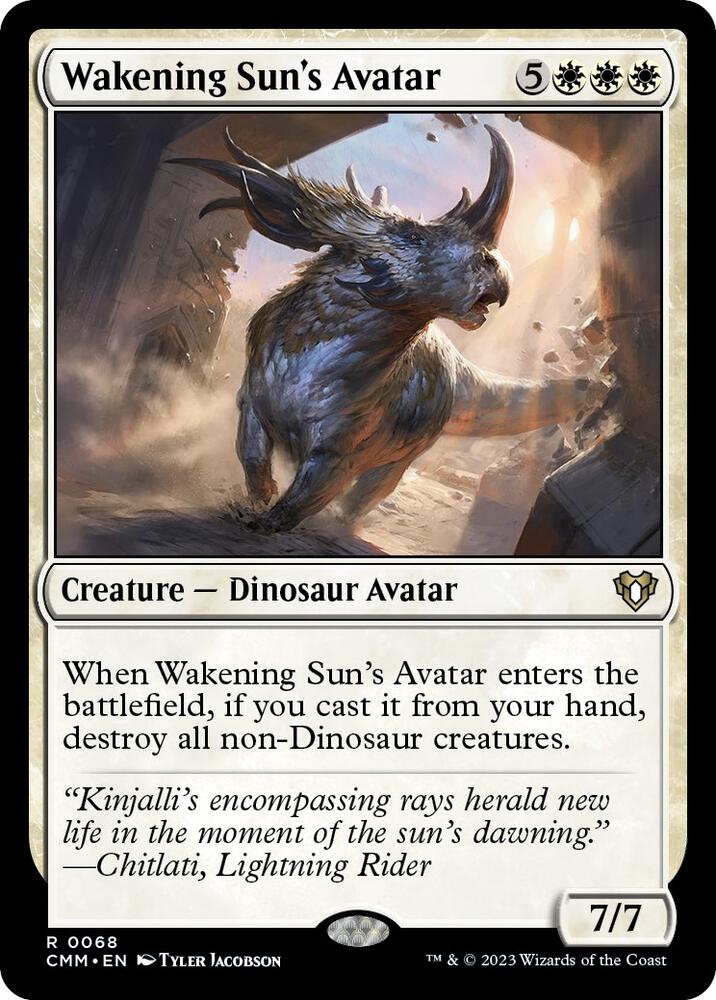 Wakening Sun's Avatar 68 card from Commander Masters