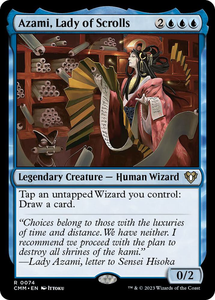Azami, Lady of Scrolls 74 card from Commander Masters