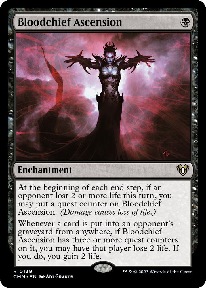 Bloodchief Ascension 139 card from Commander Masters