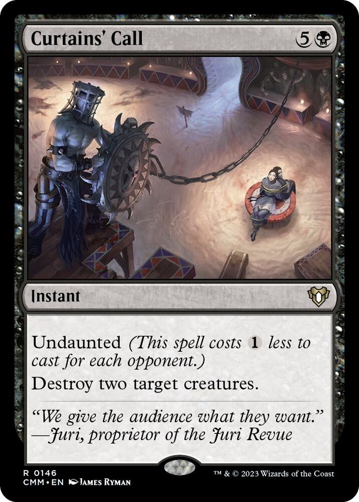 Curtains' Call 146 card from Commander Masters