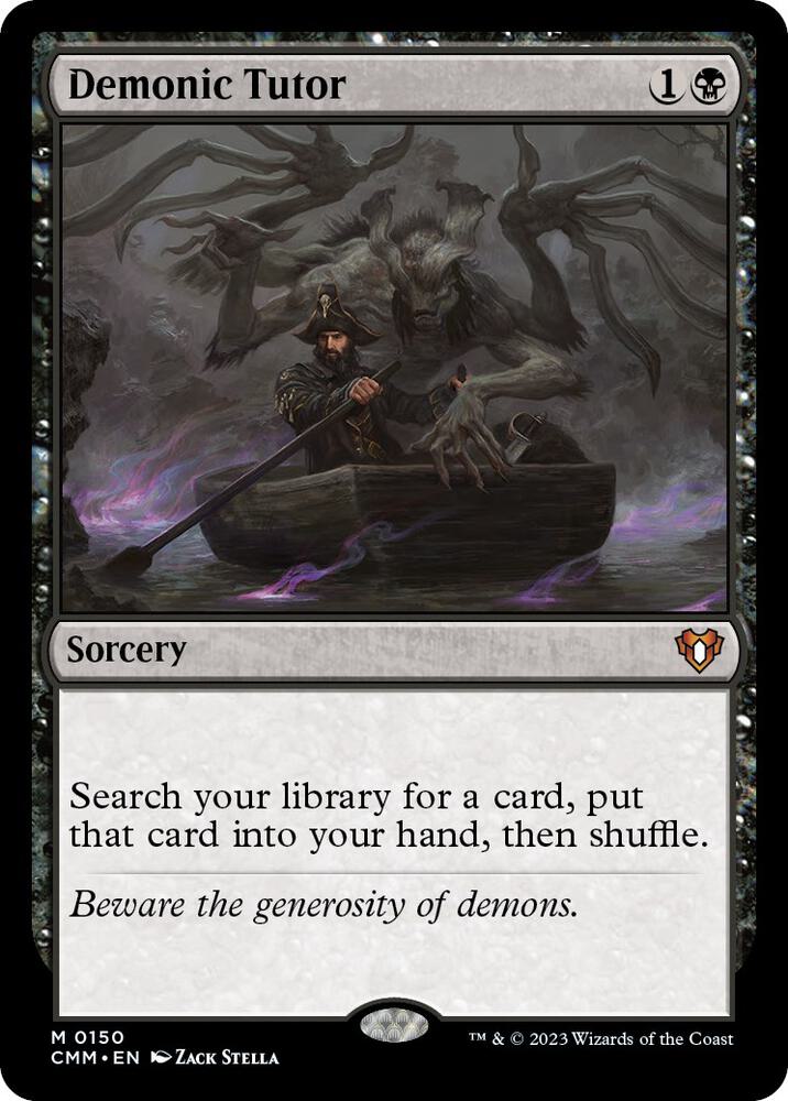 Demonic Tutor 150 card from Commander Masters