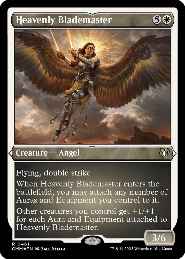 Heavenly Blademaster (Foil Etched) 461 card from Commander Masters