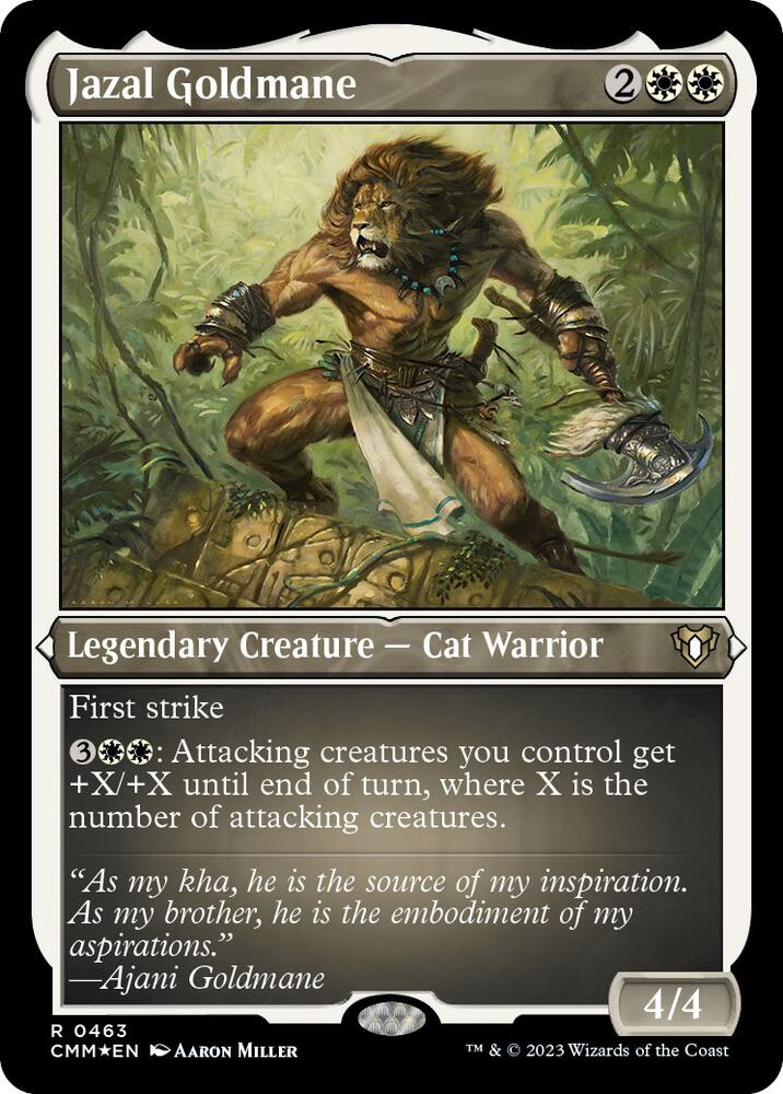 Jazal Goldmane (Foil Etched) 463 card from Commander Masters
