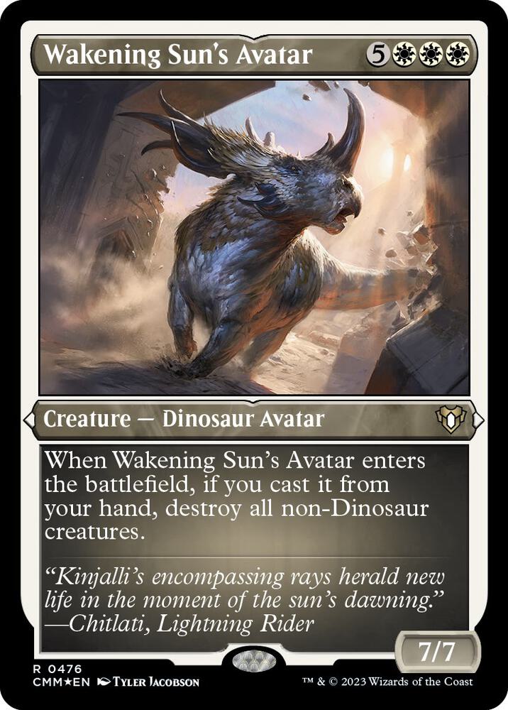 Wakening Sun's Avatar (Foil Etched) 476 card from Commander Masters
