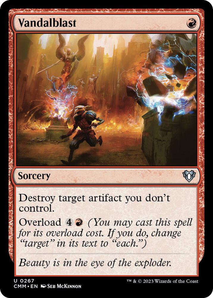 Vandalblast 267 card from Commander Masters