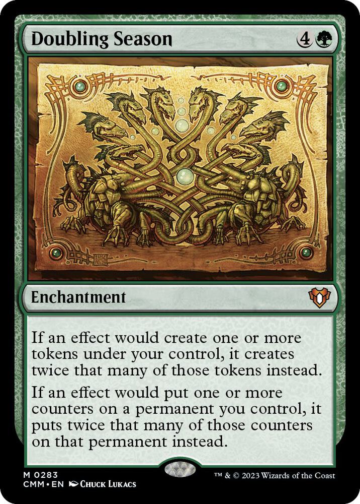 Doubling Season 283 card from Commander Masters