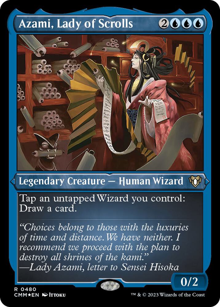 Azami, Lady of Scrolls (Foil Etched) 480 card from Commander Masters
