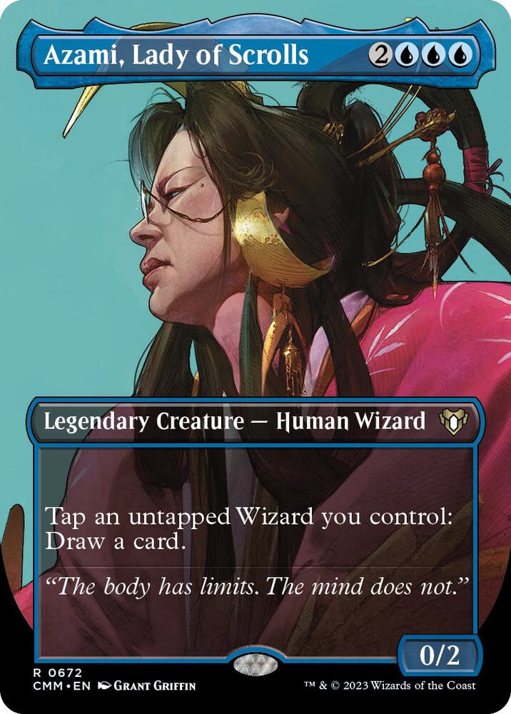 Azami, Lady of Scrolls (Borderless) 672 card from Commander Masters