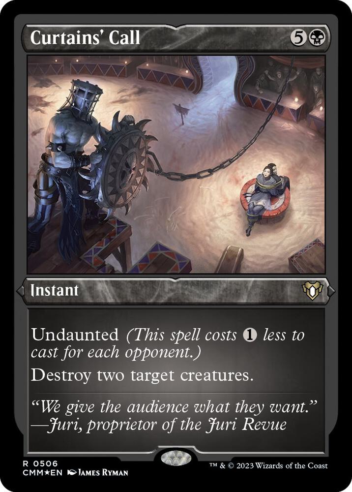 Curtains' Call (Foil Etched) 506 card from Commander Masters