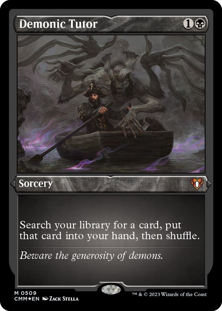 Demonic Tutor (Foil Etched) 509 card from Commander Masters