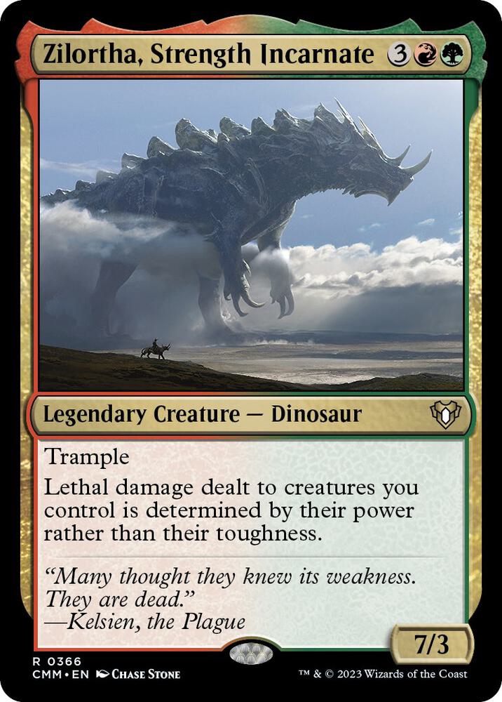 Zilortha, Strength Incarnate 366 card from Commander Masters