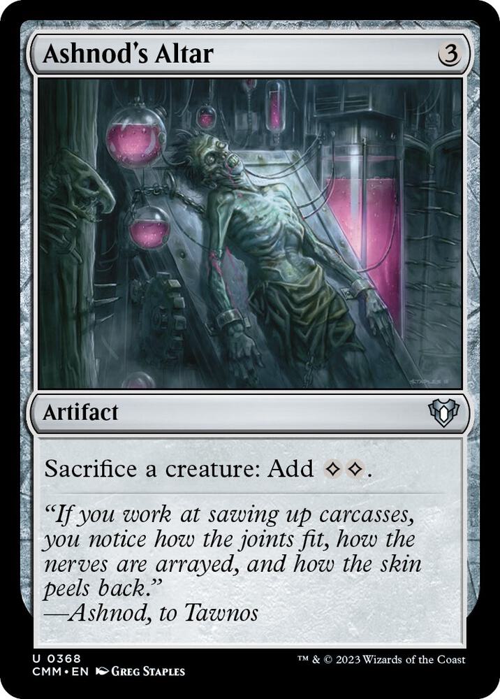 Ashnod's Altar 368 card from Commander Masters