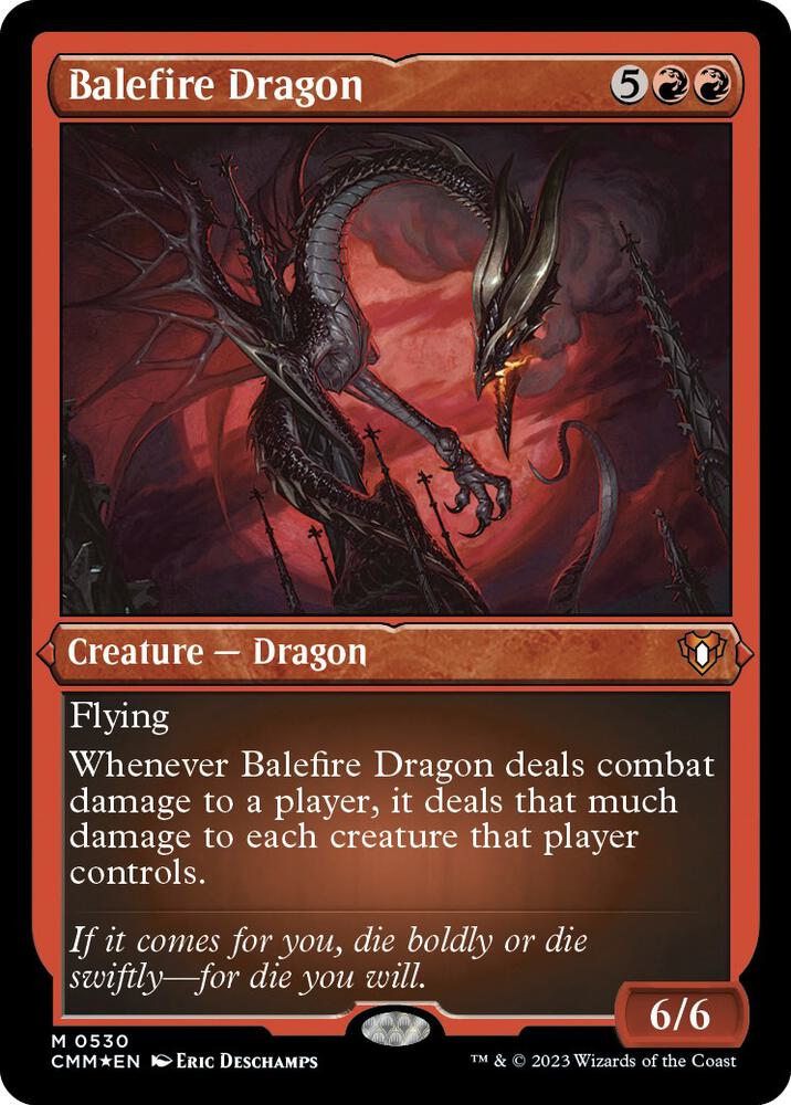 Balefire Dragon (Foil Etched) 530 card from Commander Masters