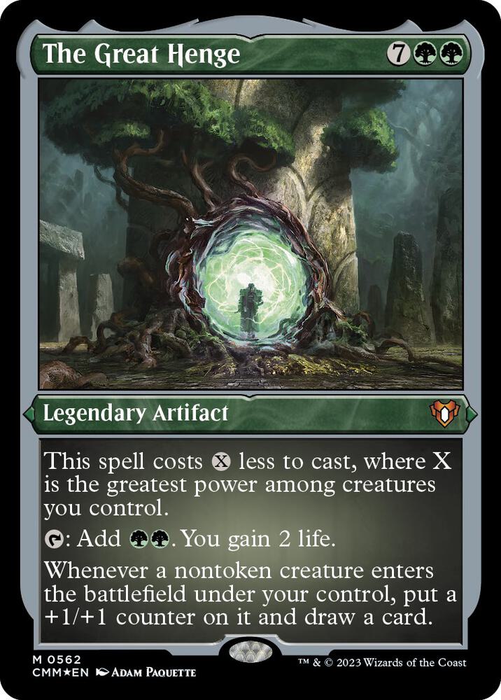 The Great Henge (Foil Etched) 562 card from Commander Masters