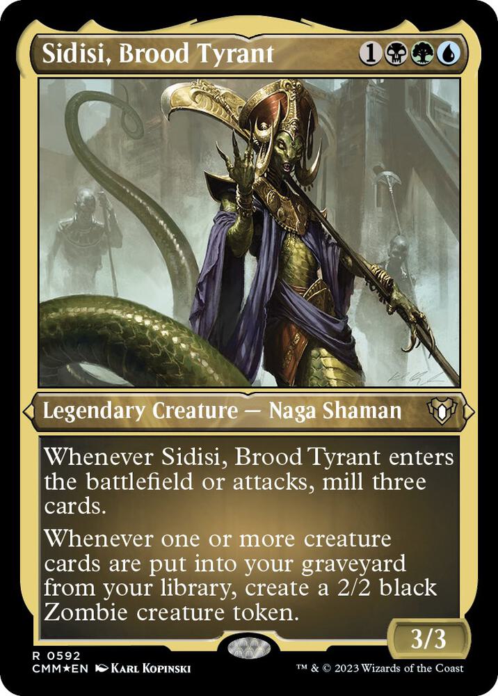 Sidisi, Brood Tyrant (Foil Etched) 592 card from Commander Masters