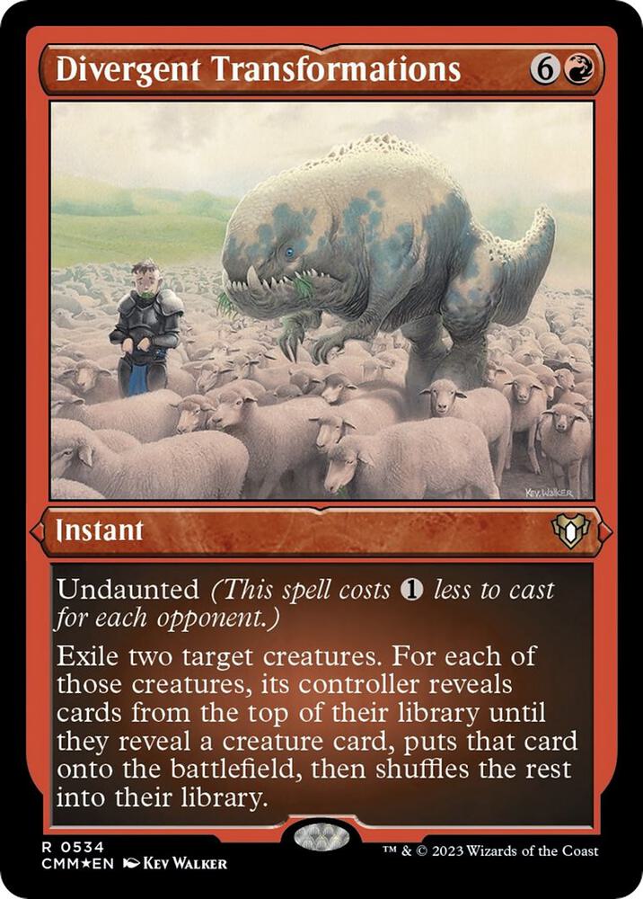Divergent Transformations (Foil Etched) 534 card from Commander Masters