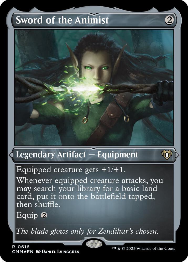 Sword of the Animist (Foil Etched) 616 card from Commander Masters