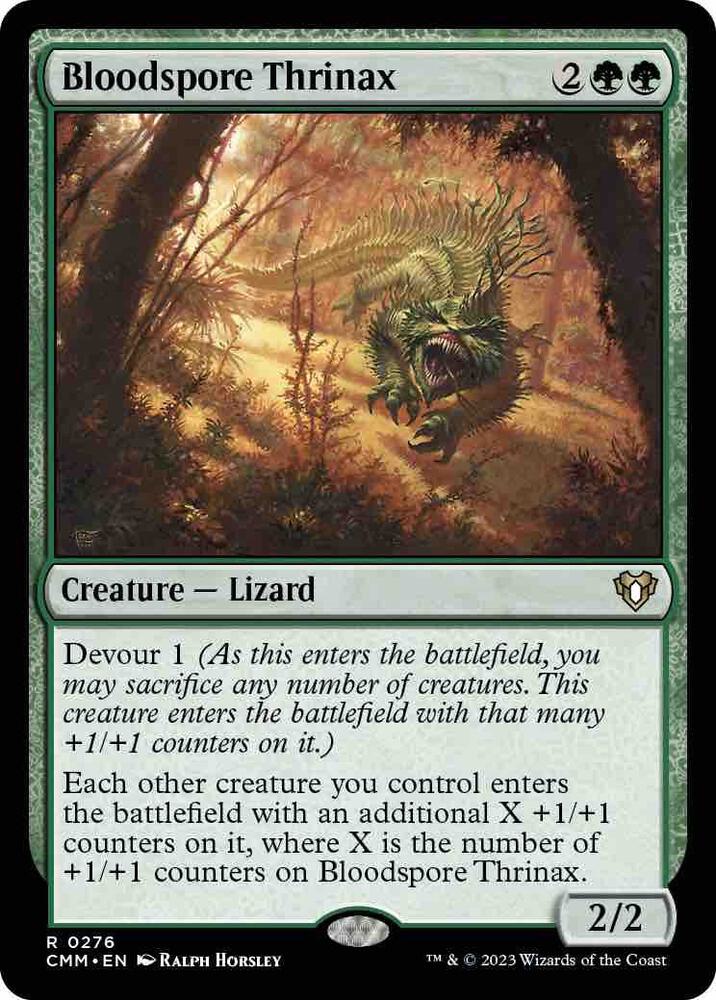 Bloodspore Thrinax 276 card from Commander Masters