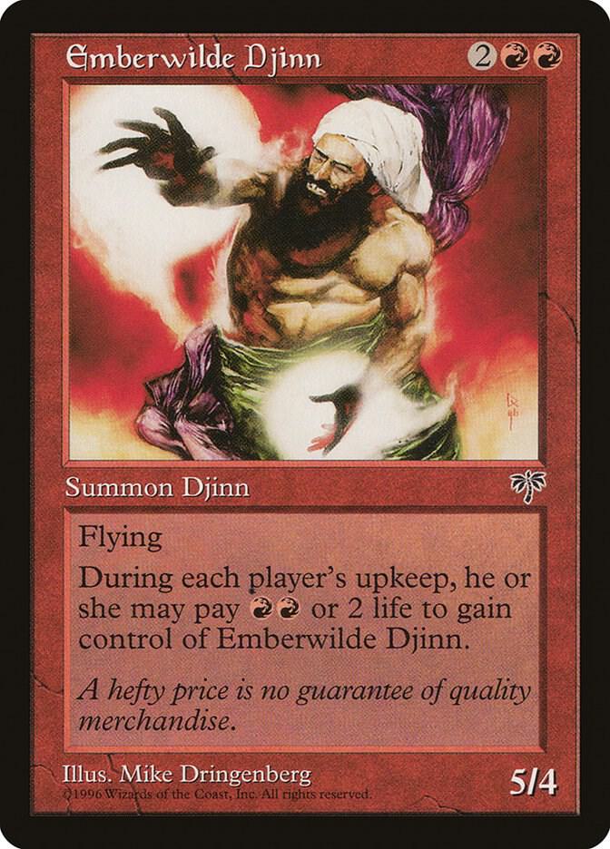 Emberwilde Djinn card from Mirage