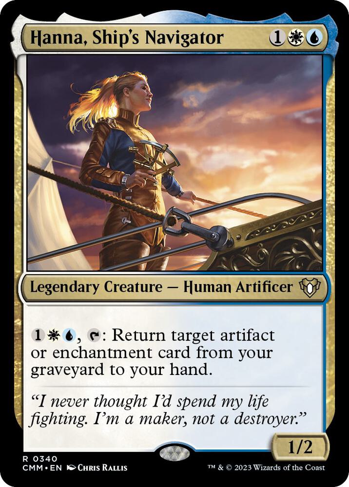 Hanna, Ship's Navigator 340 card from Commander Masters