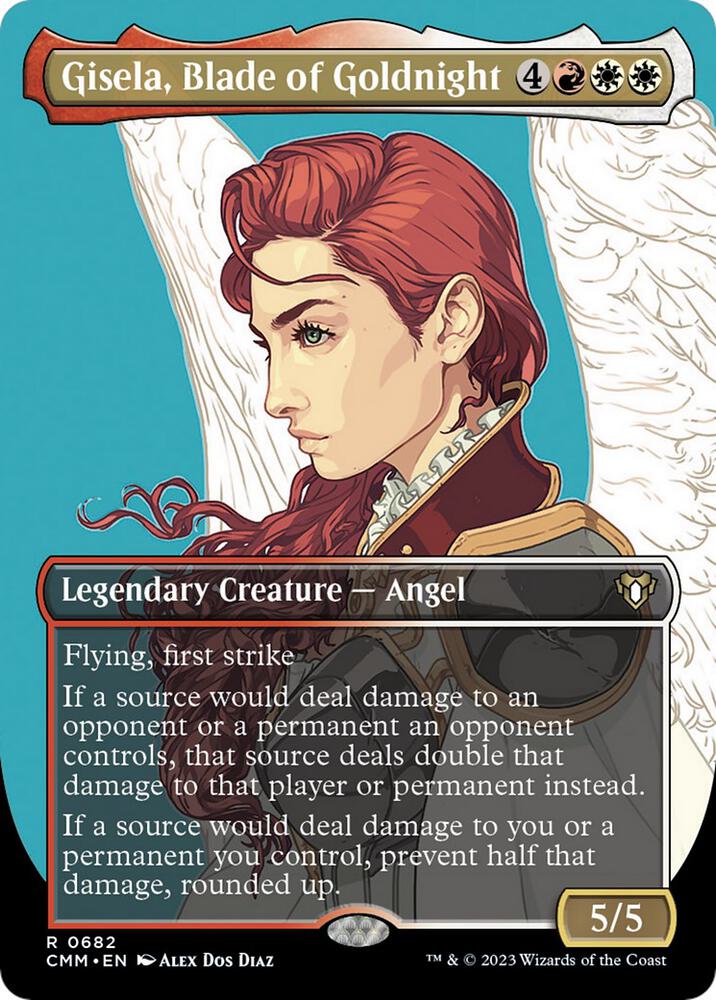 Gisela, Blade of Goldnight (Borderless) 682 card from Commander Masters