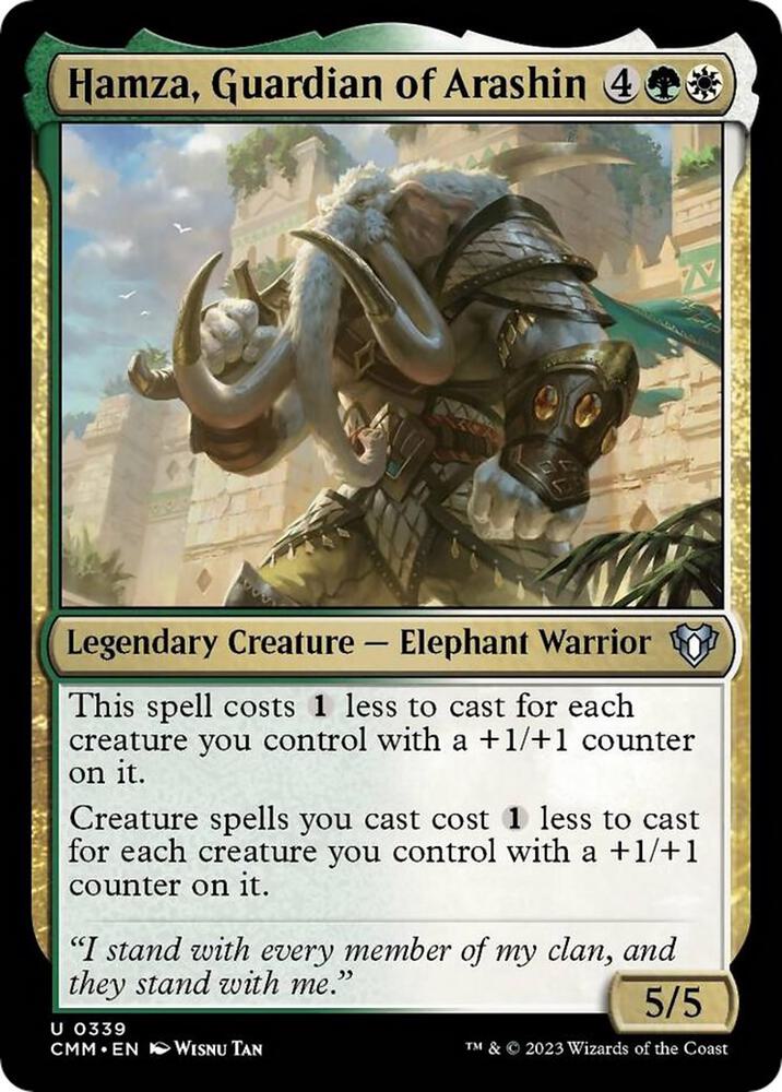 Hamza, Guardian of Arashin 339 card from Commander Masters