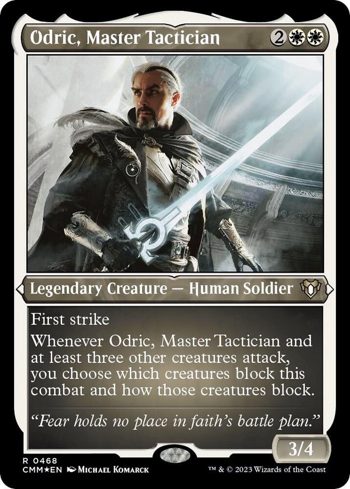 Odric, Master Tactician (Foil Etched) 468 card from Commander Masters
