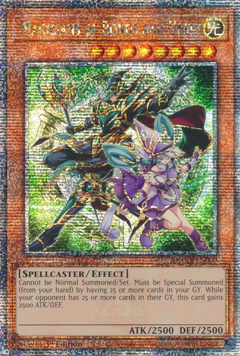 Magicians of Bonds and Unity (Quarter Century Secret Rare) DUNE-EN000 card from Duelist Nexus