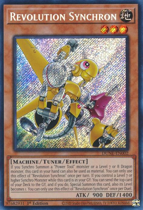 Revolution Synchron DUNE-EN002 card from Duelist Nexus