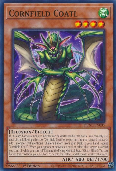 Cornfield Coatl DUNE-EN005 card from Duelist Nexus