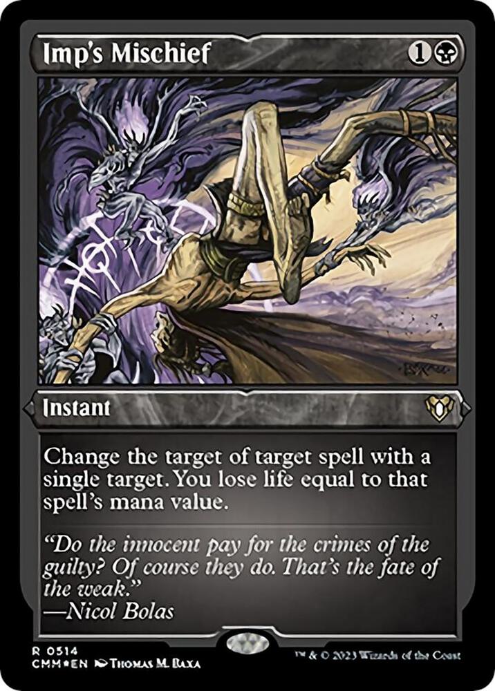 Imp's Mischief (Foil Etched) 514 card from Commander Masters