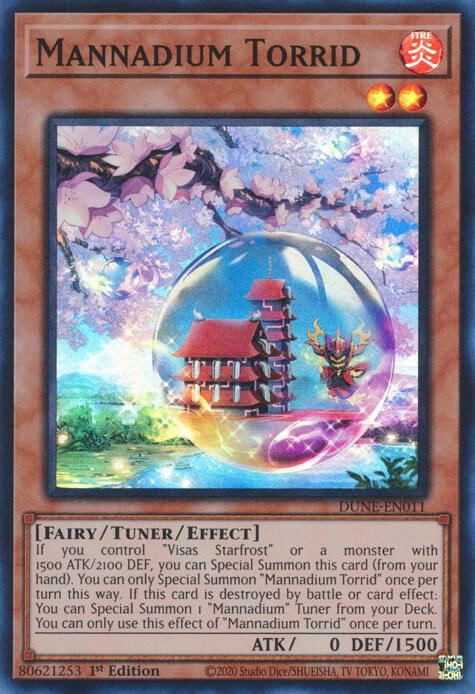 Mannadium Torrid DUNE-EN011 card from Duelist Nexus
